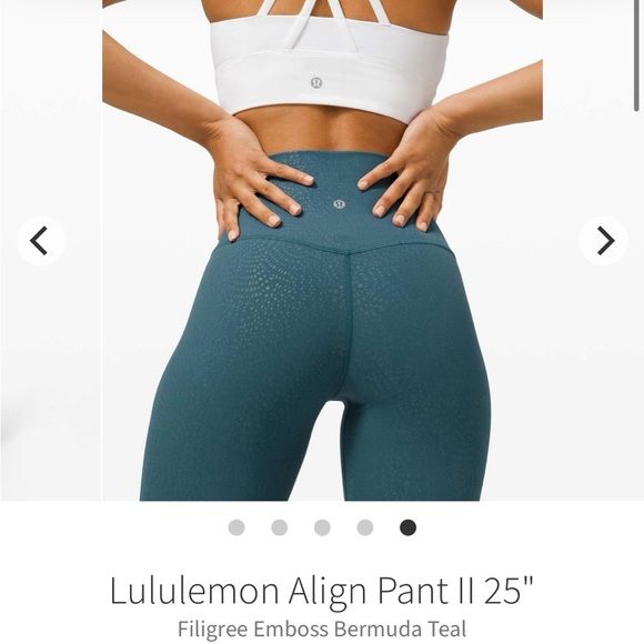 Lululemon Athletica Blue High-Rise Align cropped Pants 25''🧞‍♂️, size 6 - Picture 3 of 7